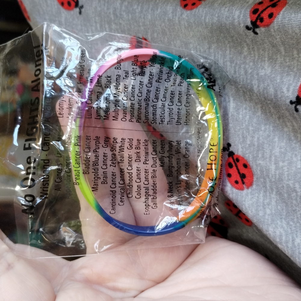 "No One Fights Alone" Rubber Bracelets